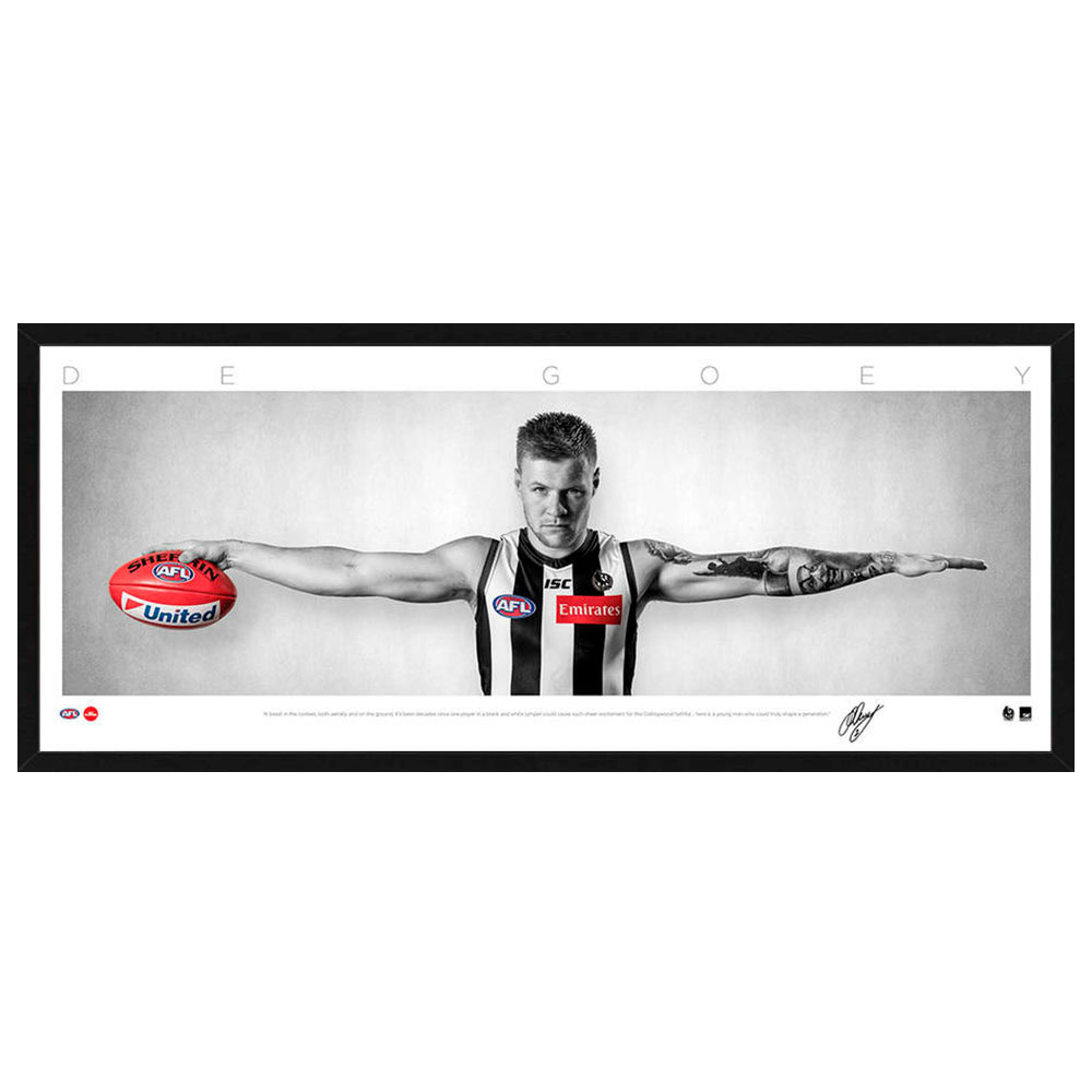 AFL – Collingwood Magpies – Jordan De-Goey Framed Mini Win...