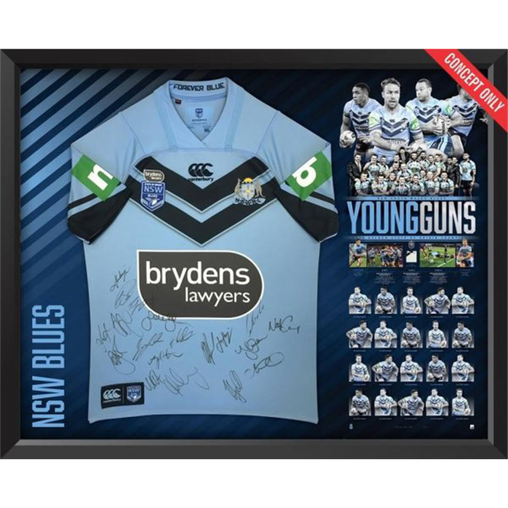 State of Origin – New South Wales Signed & Framed Limited Ed...