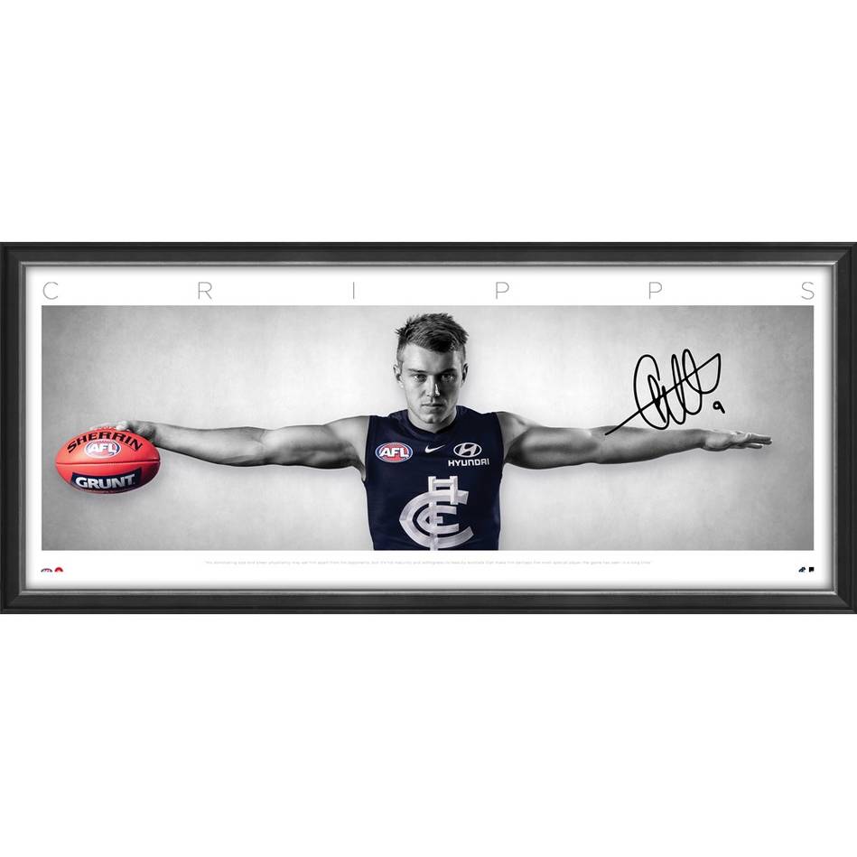 Carlton Blues – Patrick Cripps Signed & Framed Wings Print