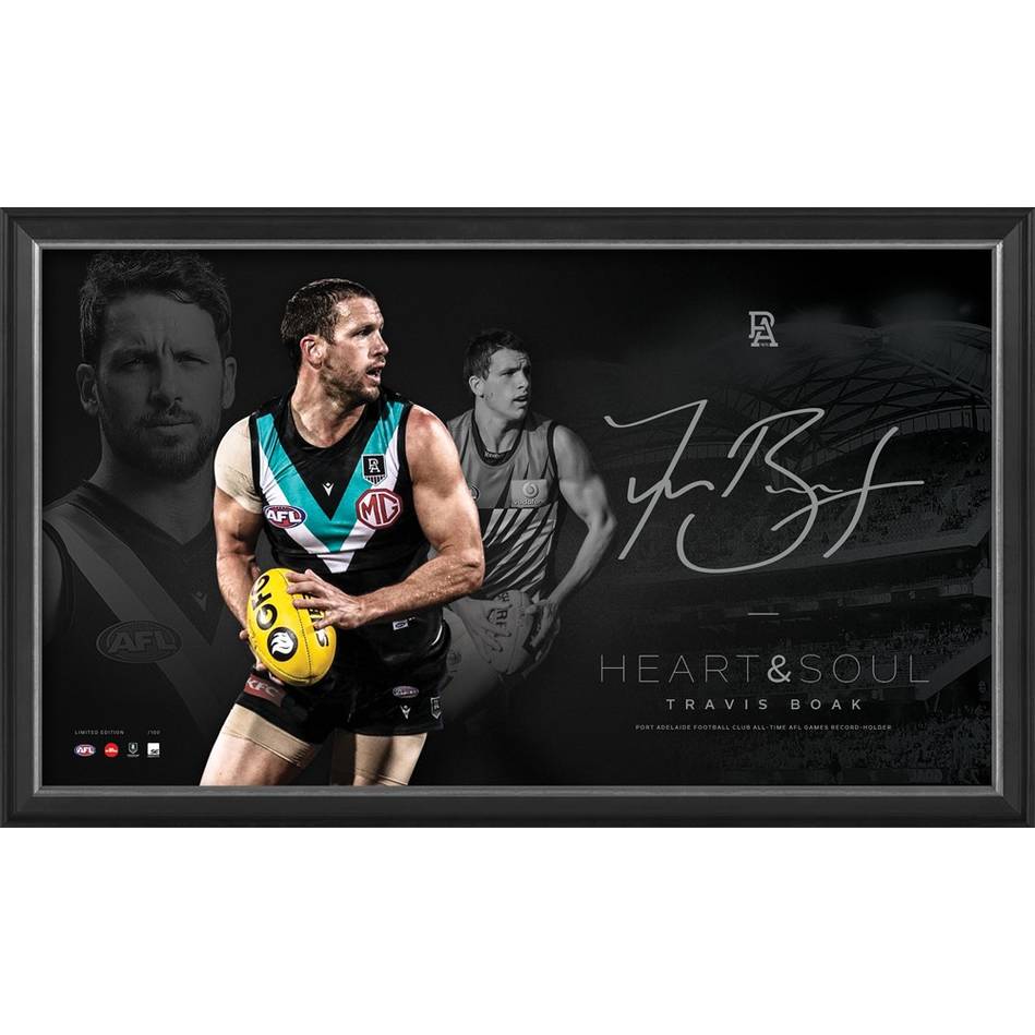 Port Adelaide Power – Travis Boak Signed & Framed Limited Editi...
