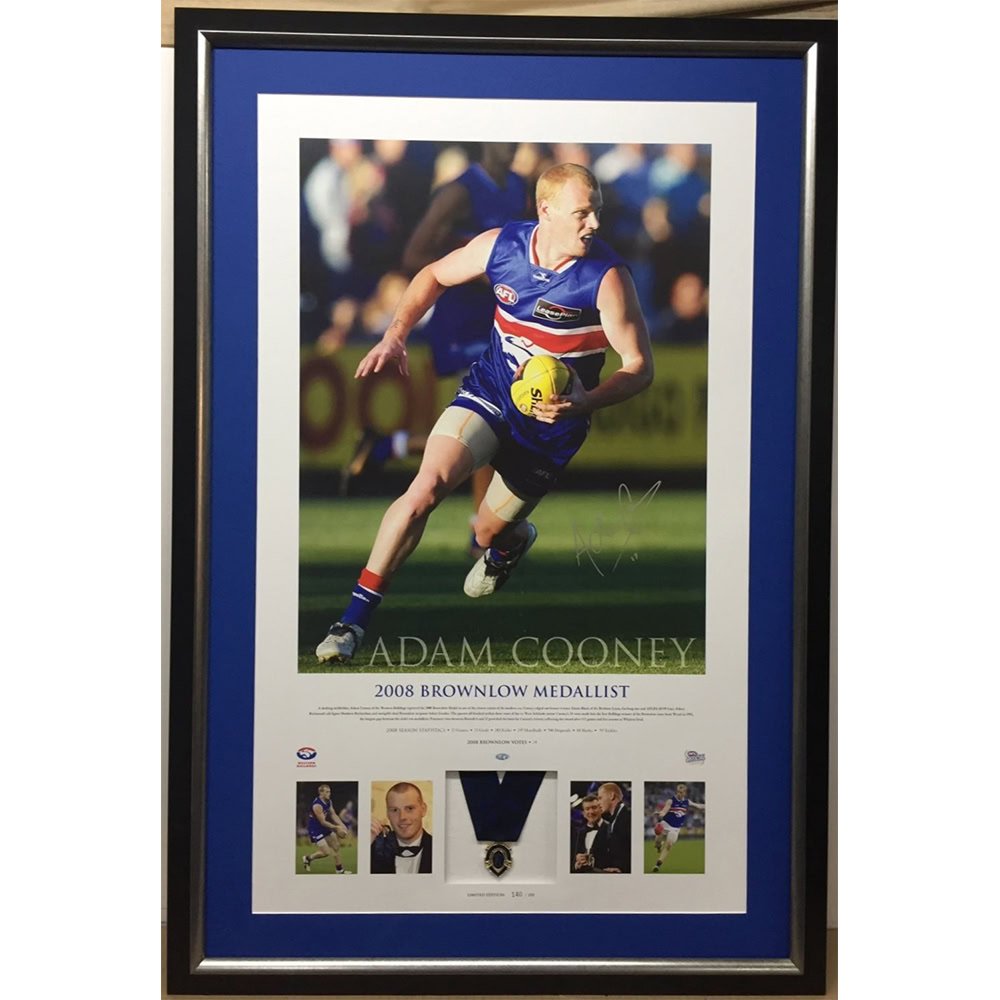 Western Bulldogs – Adam Cooney 2008 Brownlow Medallist Signed &#...