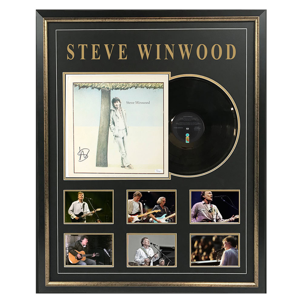 Music – Steve Winwood – Signed & Framed Vinyl Album C...