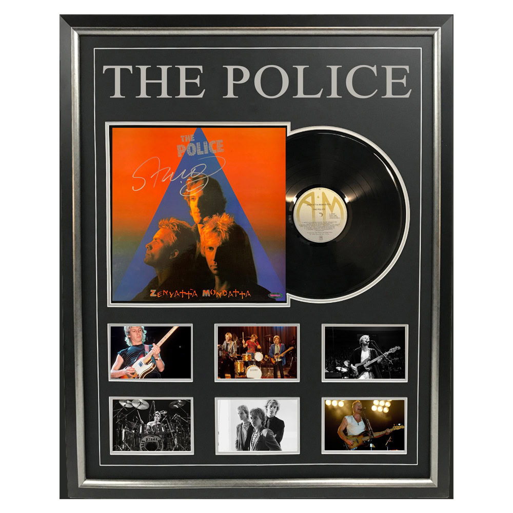 Music – Sting – Zenyatta Mondatta Signed & Framed Alb...