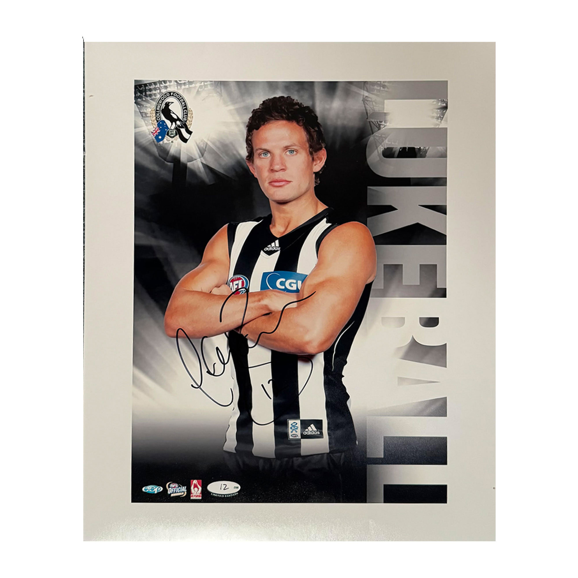 Collingwood Magpies – Signed and Framed Hero Shot – Luke B...