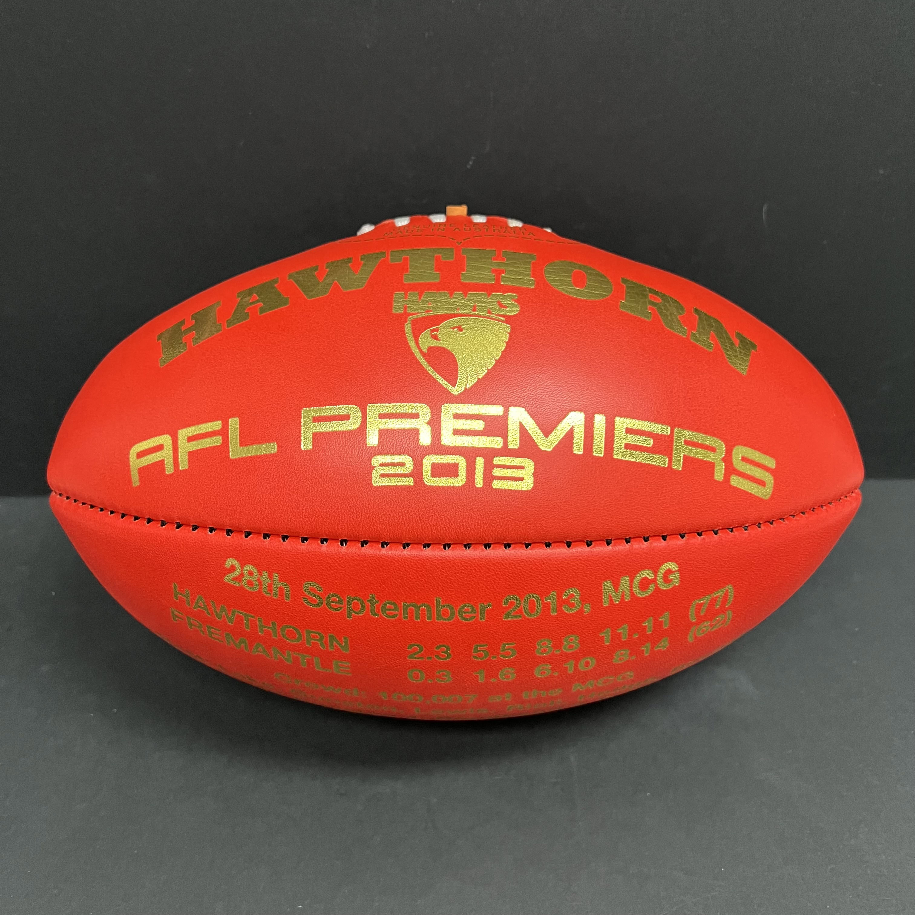 Hawthorn Hawks – Sherrin 2013 Official Premiers Football