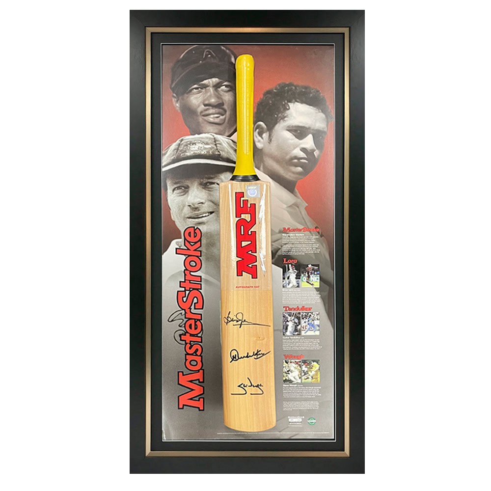 Steve Waugh, Brian Lara & Sachin Tendulkar – Signed & ...