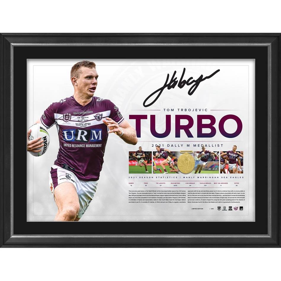 NRL – Manly Sea Eagles – Tom “Tommy Turbo” Trb...