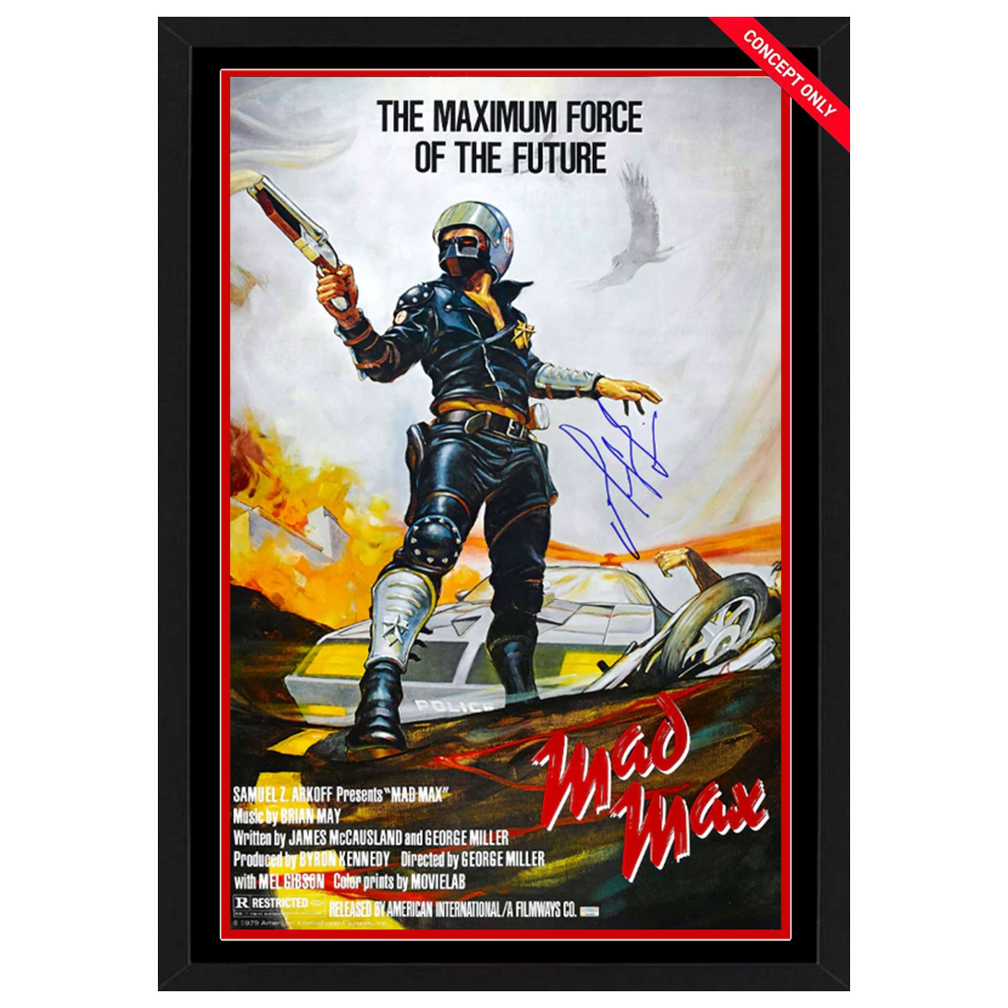 Mel Gibson – “Mad Max (1979)” Signed & Framed 2...
