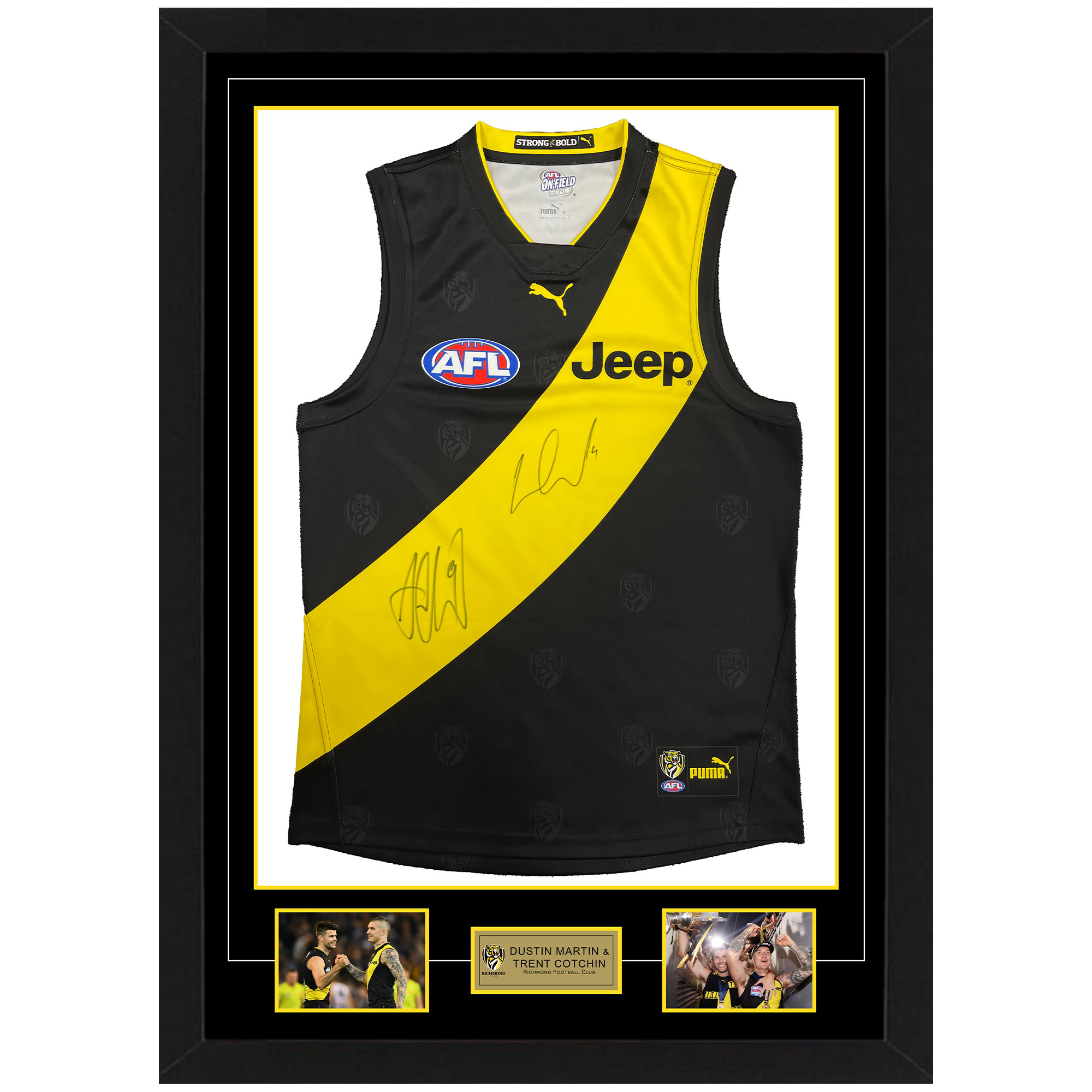 Richmond Tigers – Dustin Martin & Trent Cotchin Dual Signed...