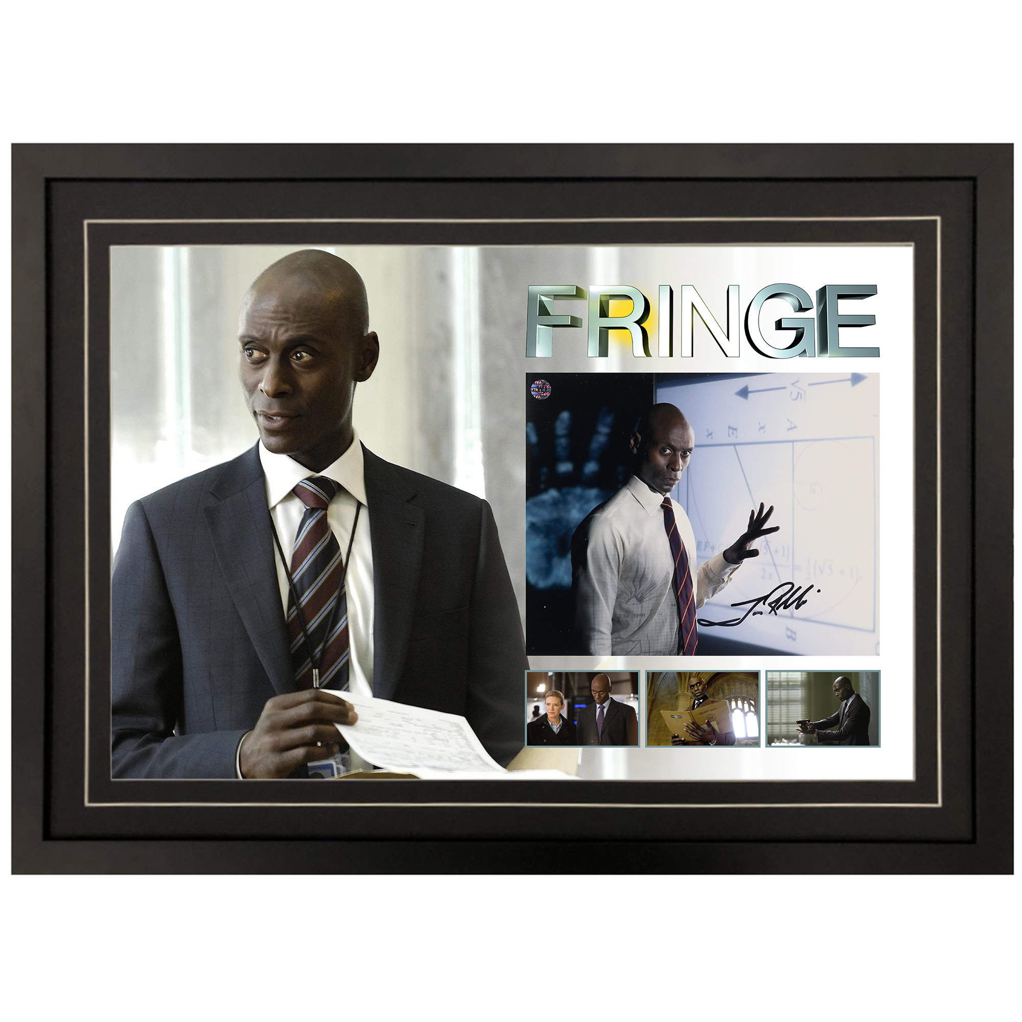 Lance Reddick – “Fringe” Signed & Framed 8×...