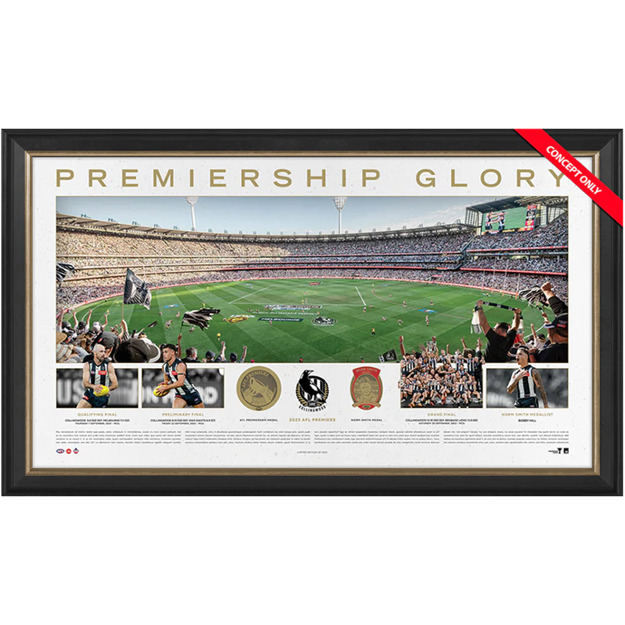Collingwood Magpies – 2023 AFL Premiers “Premiership Glory...