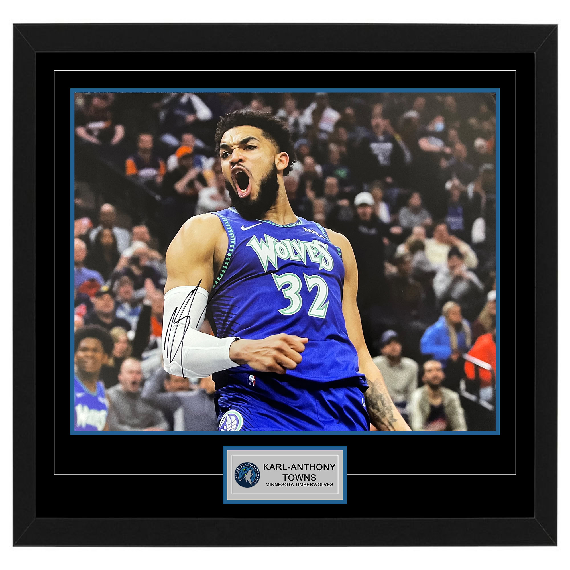 Basketball – KARL-ANTHONY TOWNS Signed & Framed Timberwolves 16...