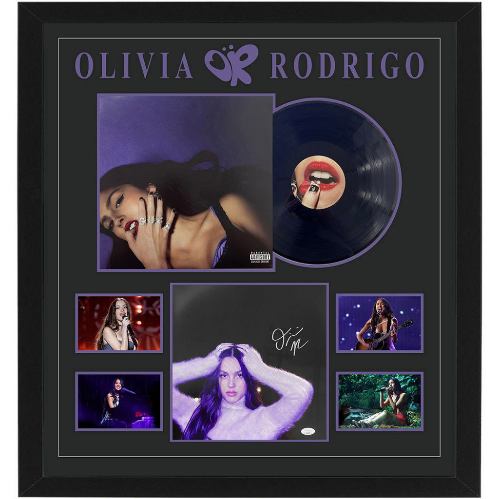 Music – Olivia Rodrigo – GUTS Framed Vinyl Album With Sign...