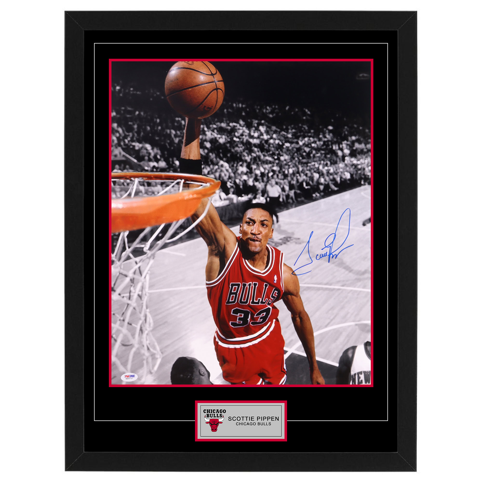 Basketball – SCOTTIE PIPPEN Signed & Framed Chicago Bulls16x20 ...