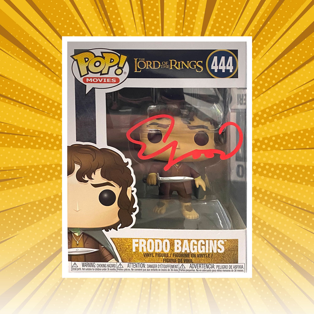 ELIJAH WOOD Signed “Lord of the Rings” Frodo Baggins #444 ...