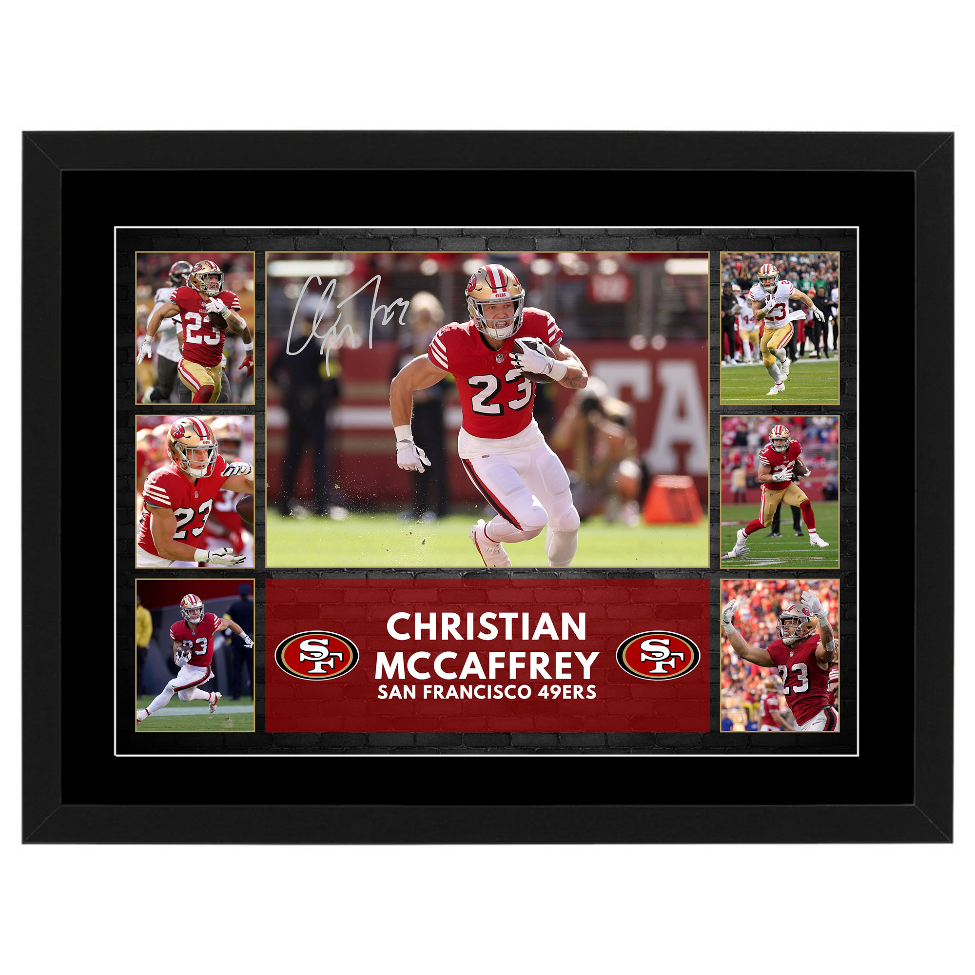 NFL – Christian McCaffrey San Francisco 49ers Framed Pre Print C...