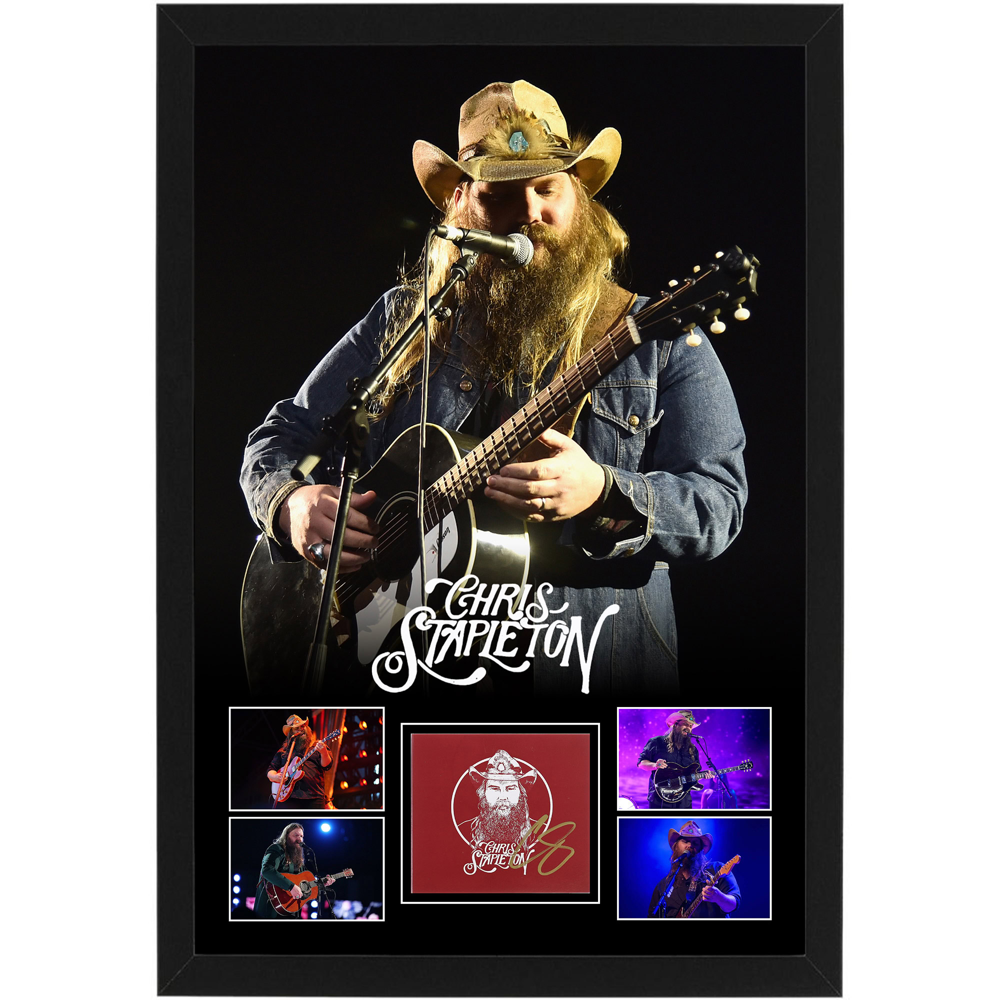 Chris Stapleton – Signed & Framed From A Room CD Cover Delu...