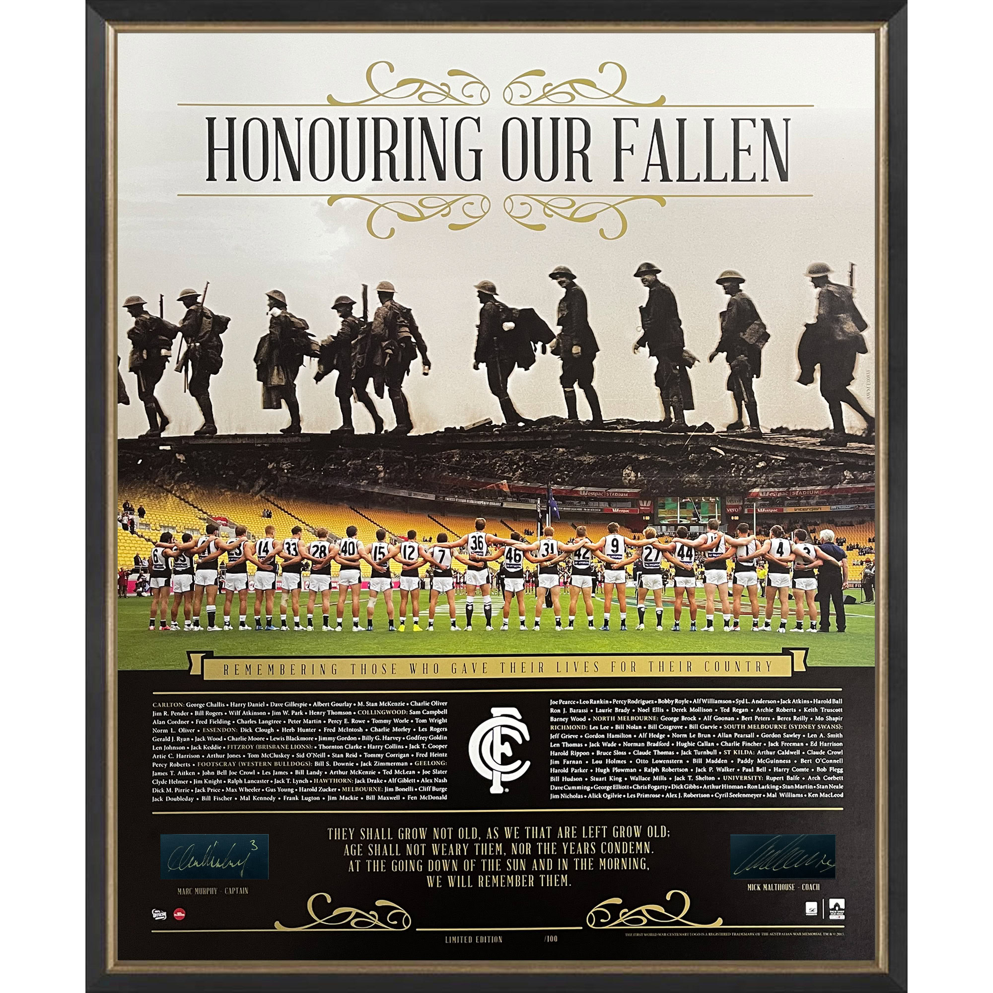 Carlton Blues – Marc Murphy & Mick Malthouse Signed Framed ...