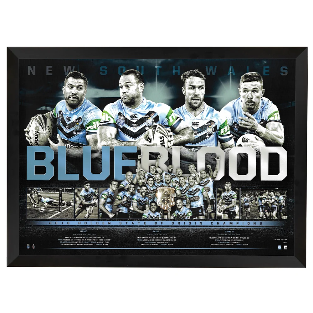 New South Wales Blues State Of Origin 2018 Champions “Blueblood&...