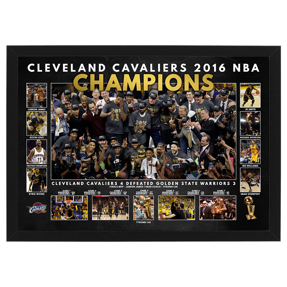 Cleveland Cavaliers 2016 NBA Champions Framed Sportsprint