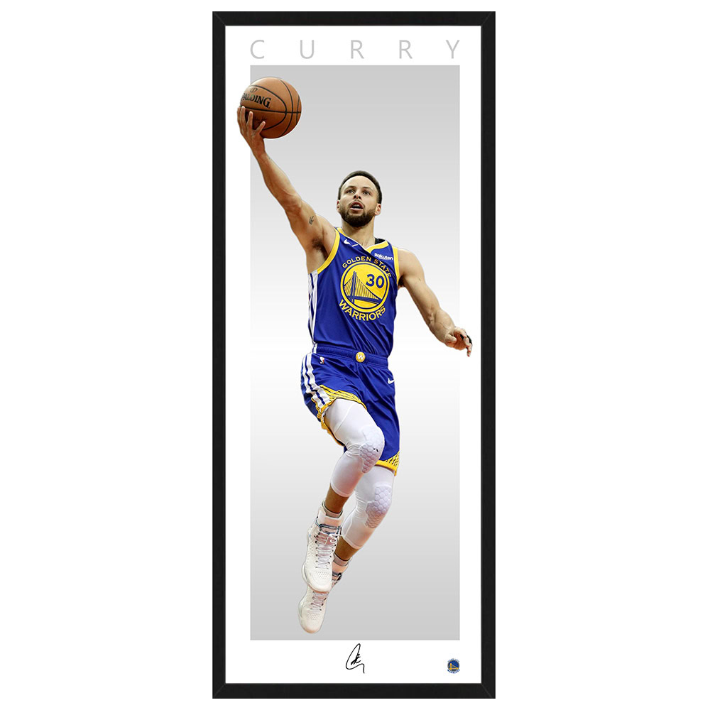 Basketball – STEPHEN CURRY Vertical Wings Style Framed Print