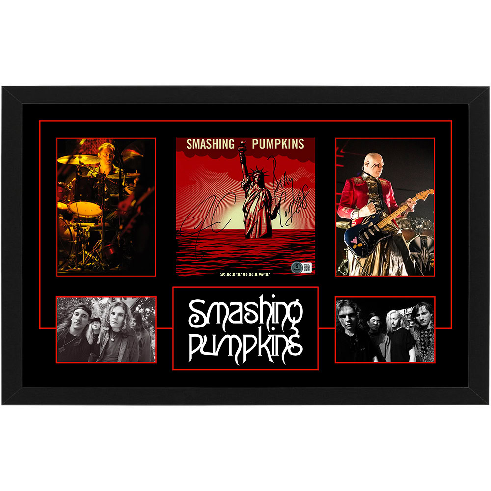 The Smashing Pumpkins Signed & Framed “Zeitgeist” 7&#...