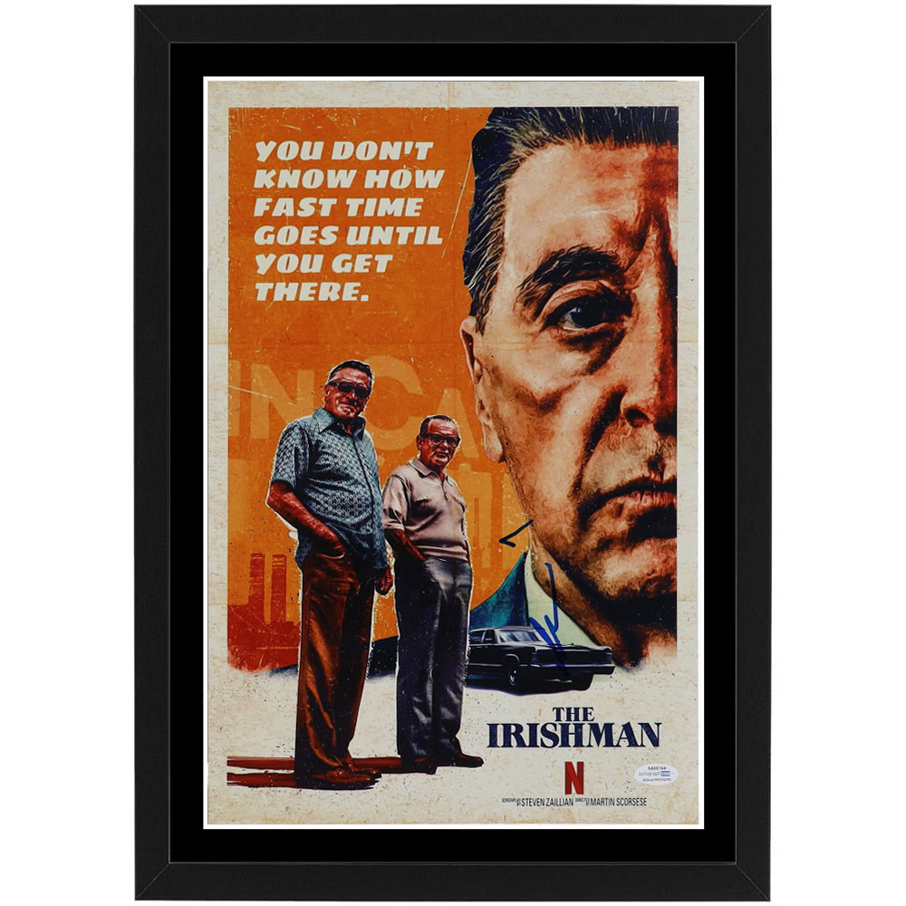 AL PACINO – “The Irishman” Signed & Framed 11&#...