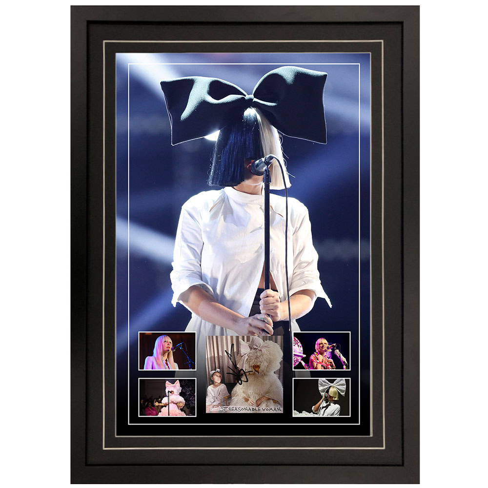 SIA Signed & Framed Reasonable Woman CD Art Card