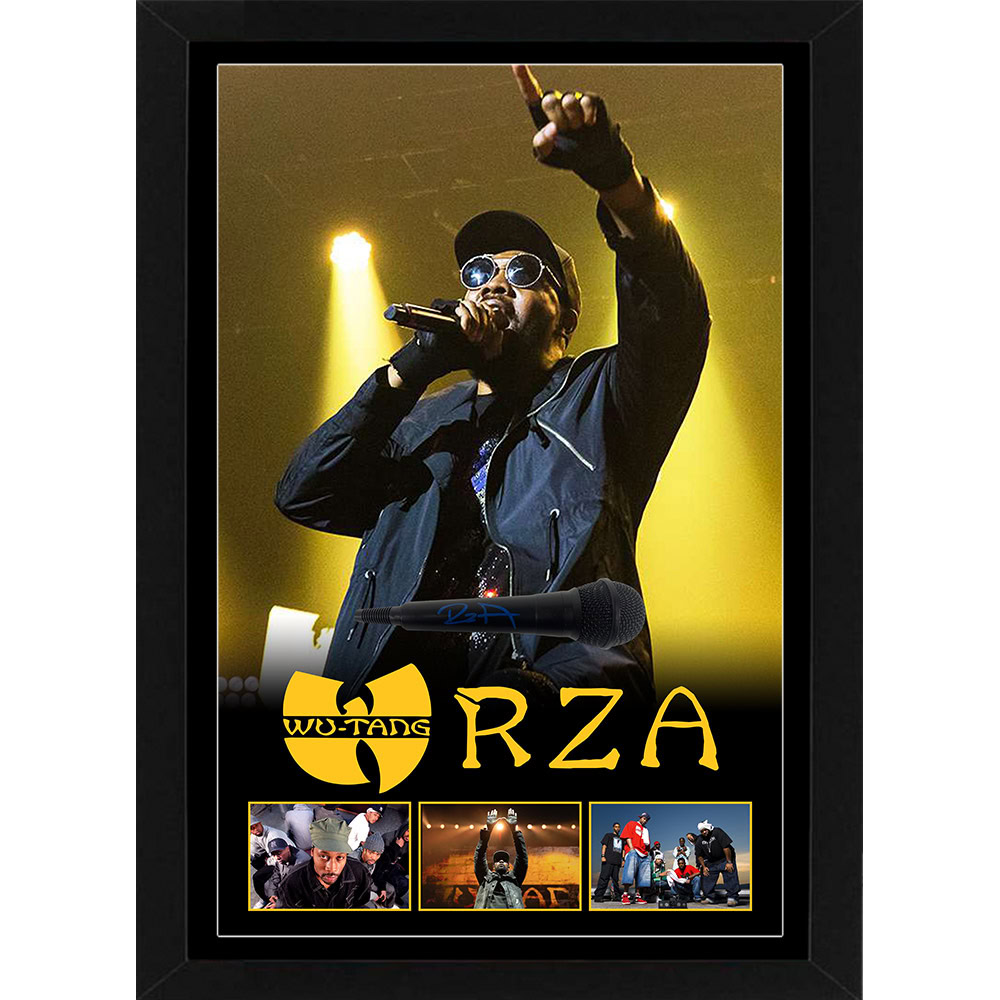 Music – RZA Wu Tang Clan Signed & Framed Microphone Deluxe ...