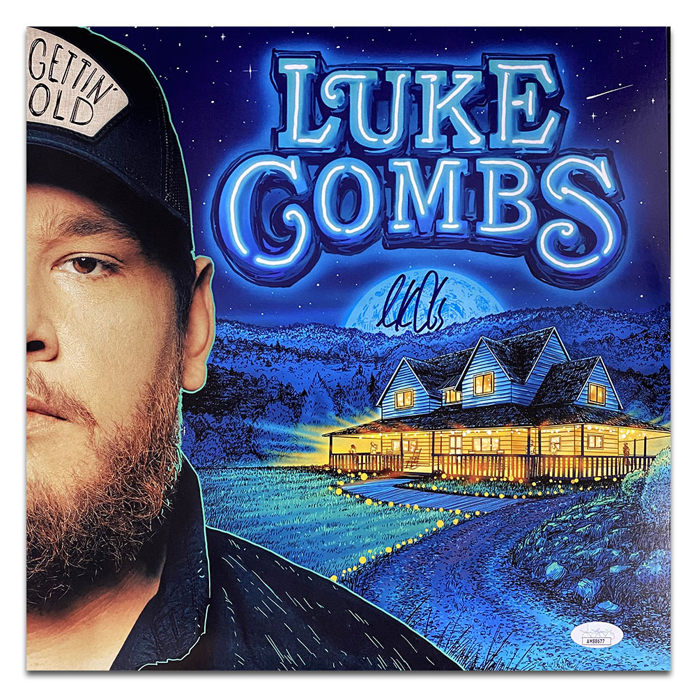 LUKE COMBS Signed “Gettin Old” Vinyl Album Cover (JSA COA)