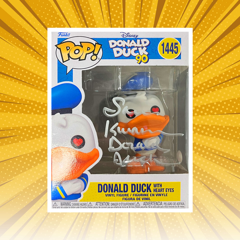 Sam Kwasman Signed “Donald Duck” #1445 Funko Pop! Vinyl (J...