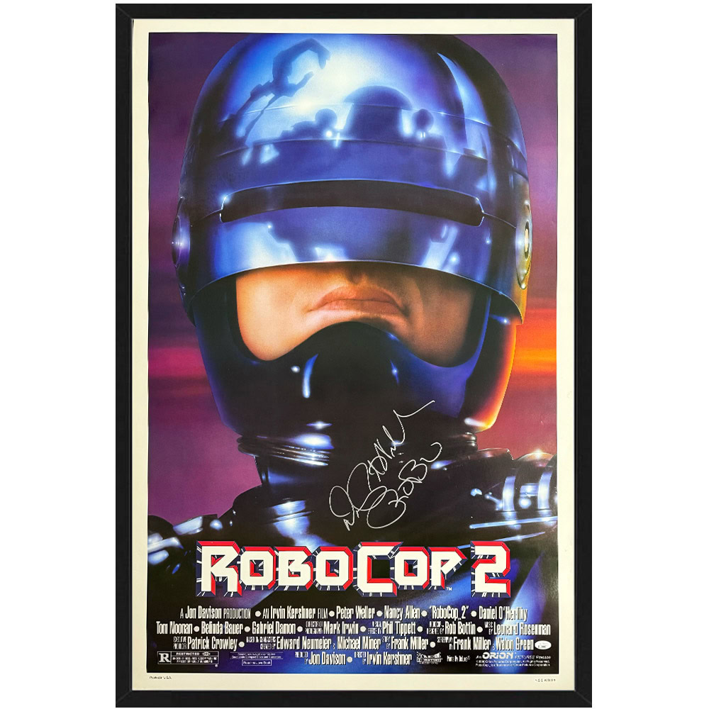 PETER WELLER Signed & Framed RoboCop 2 Original 27×41 Movie ...