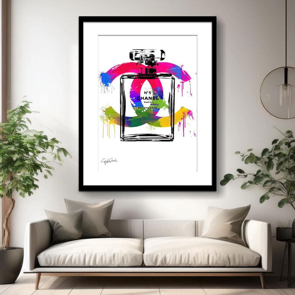Wall Art – Chanel Perfume Rainbow
