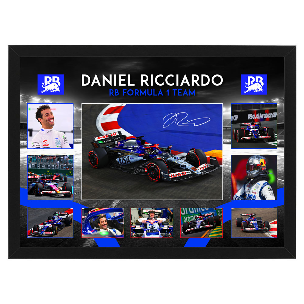 Formula 1 – DANIEL RICCIARDO RB Formula 1 Framed Large Photo Col...