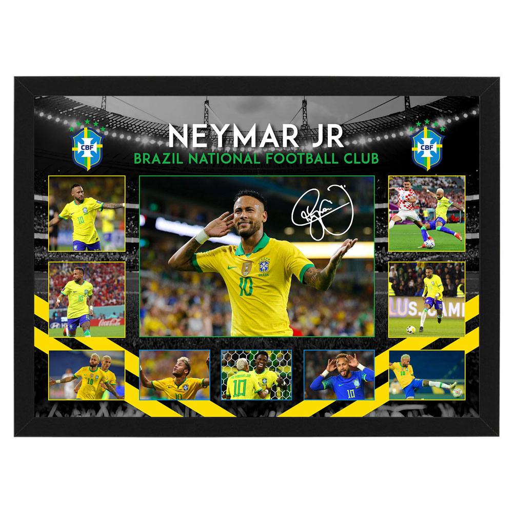 Soccer – NEYMAR JR Brazil FC Framed Large Photo Collage