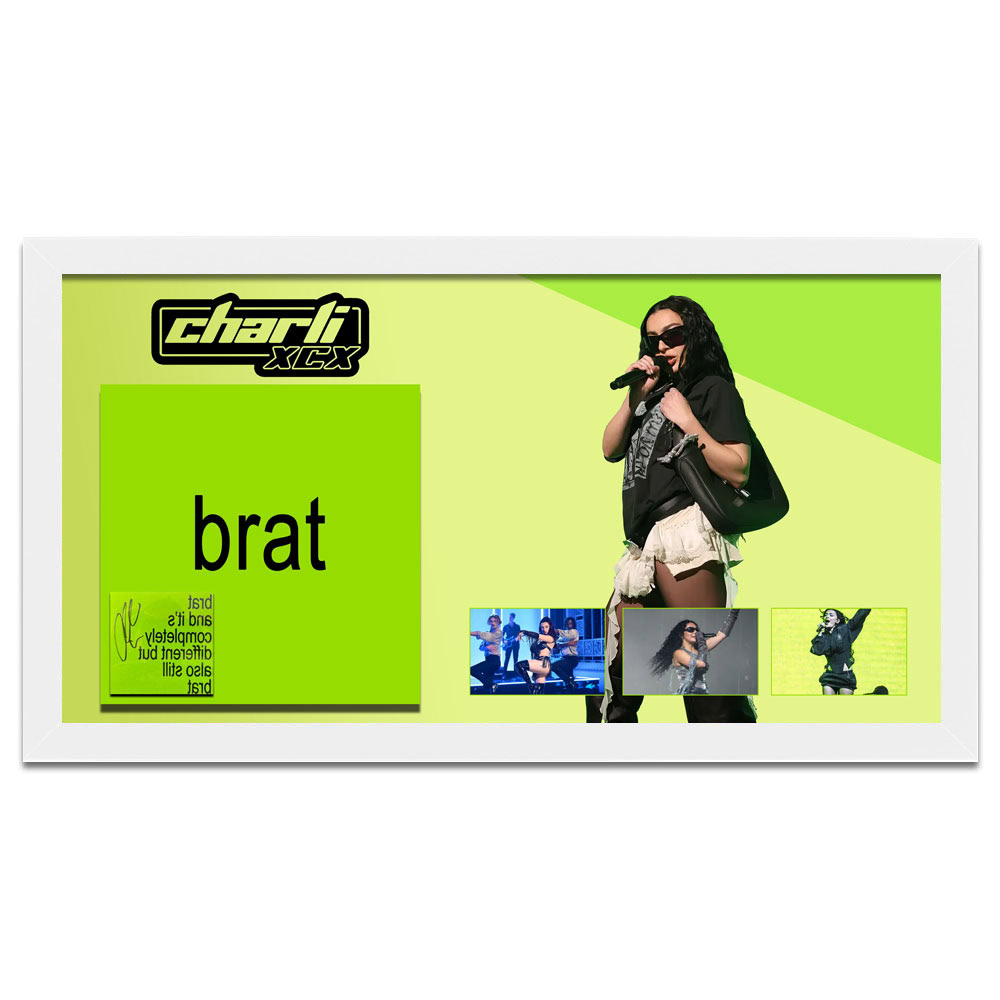 Music – Charli XCX Signed & Framed Brat CD