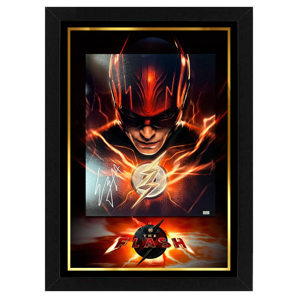 Ezra Miller Signed & Framed “The Flash” 16×20 Ph...