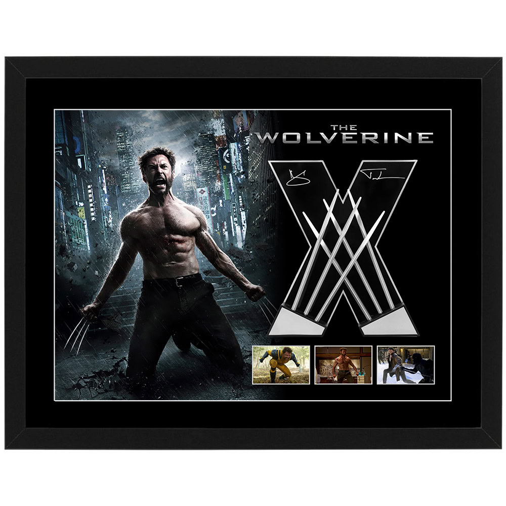 HUGH JACKMAN Signed & Framed Wolverine Prop Claw Display (Celebri...