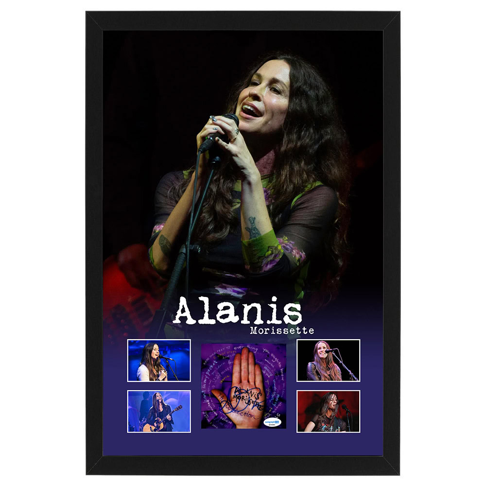Alanis Morissette Signed & Framed The Collection CD Cover (ACOA C...