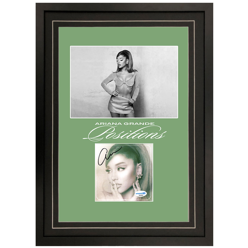 Ariana Grande Signed & Framed “Positions” CD Booklet ...