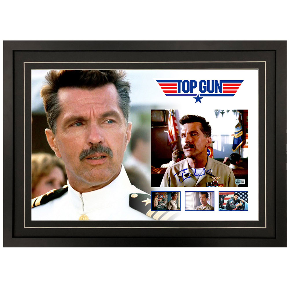 Tom Skerritt – “Top Gun” Signed & Framed 8×...