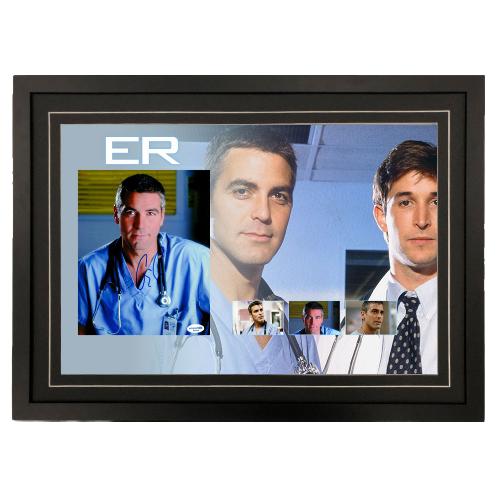 George Clooney Signed & Framed “ER” 8×10 Photogr...