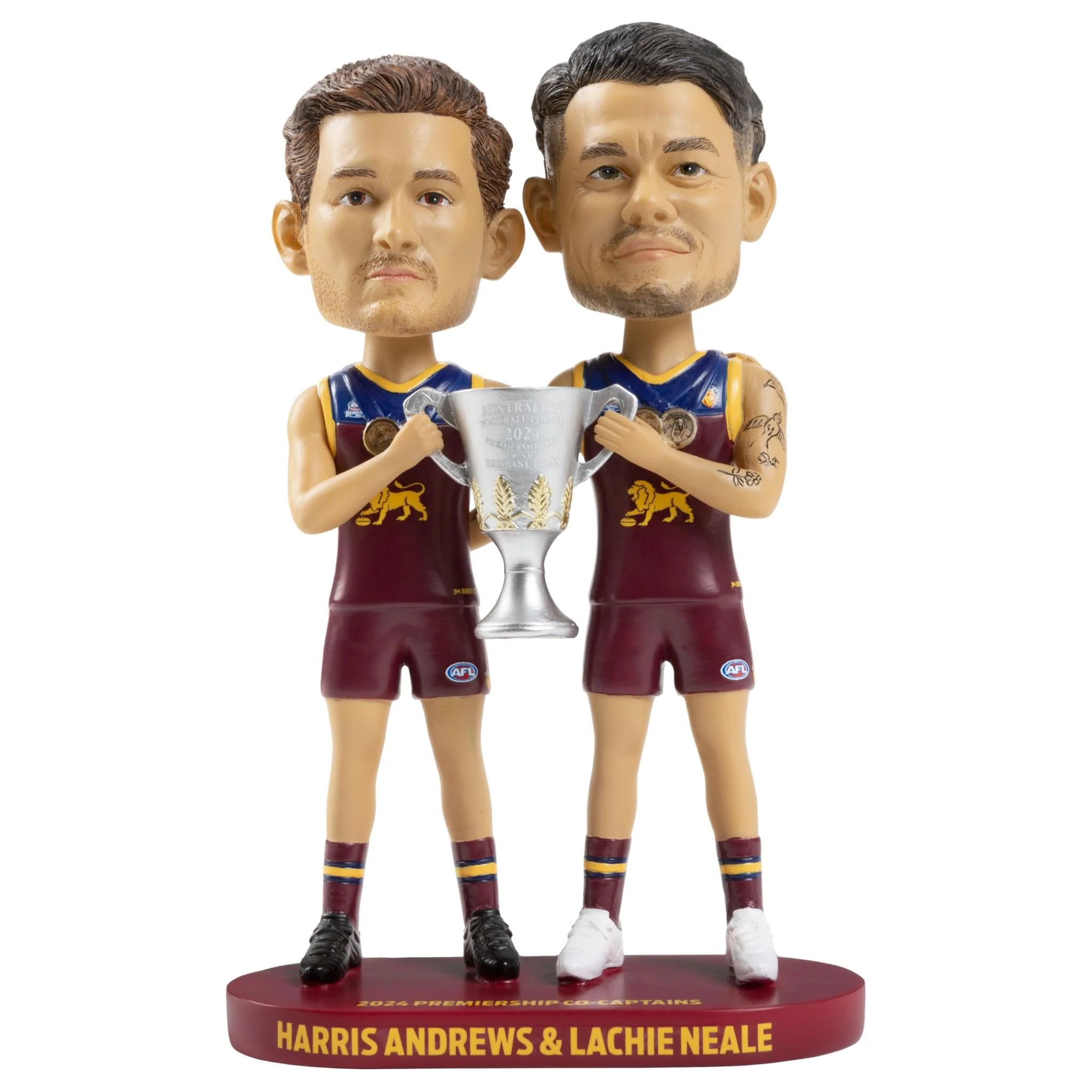 LACHIE NEALE & HARRIS ANDREWS Premiership Captains Brisbane Lions...