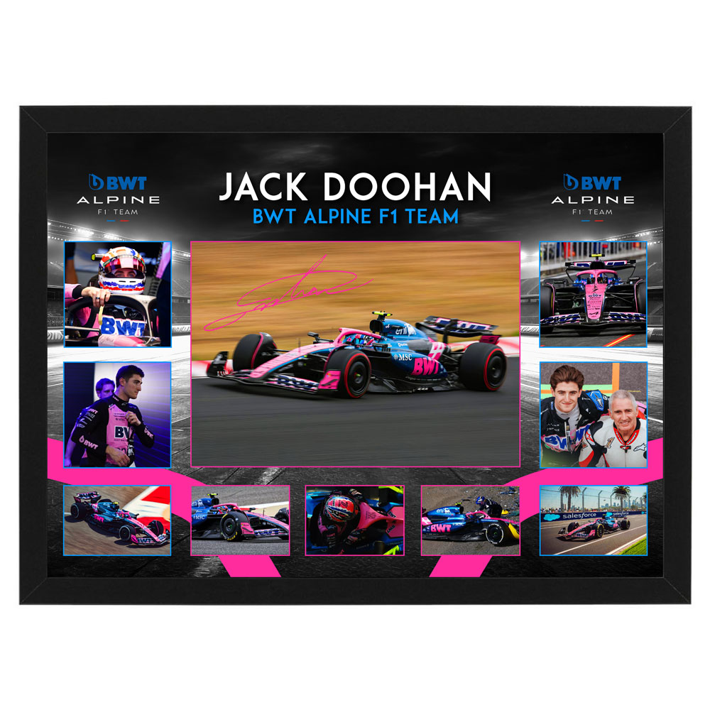 Formula 1 – Jack Doohan Alpine Framed Large Photo Collage
