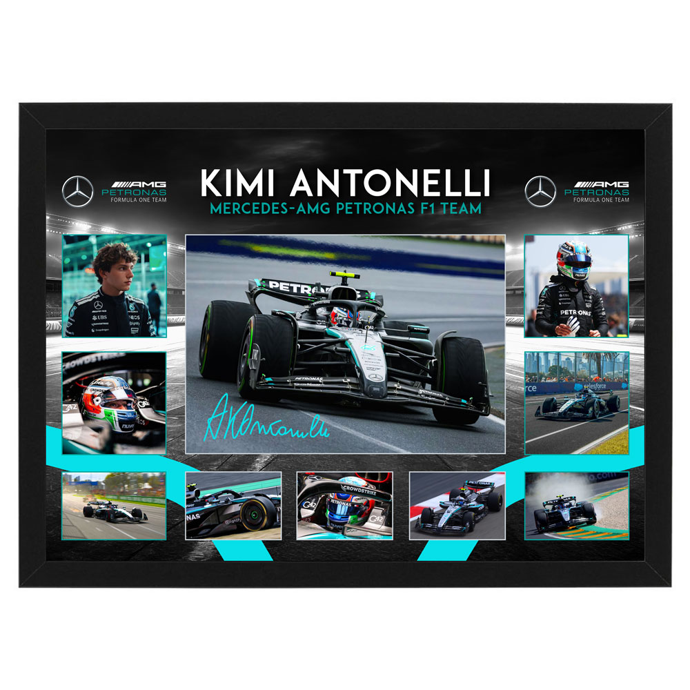 Formula 1 – Kimi Antonelli Mercedes Framed Large Photo Collage