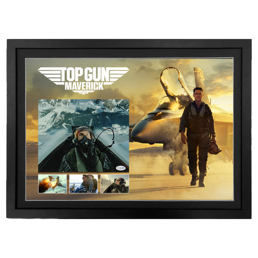 Tom Cruise “Top Gun Maverick” Signed & Framed Photogr...