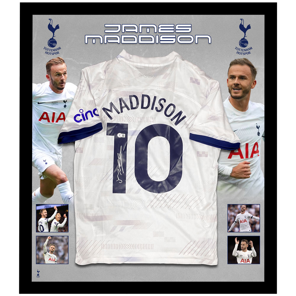 Soccer – James Maddison Signed & Framed Tottenham Jersey (Becke...