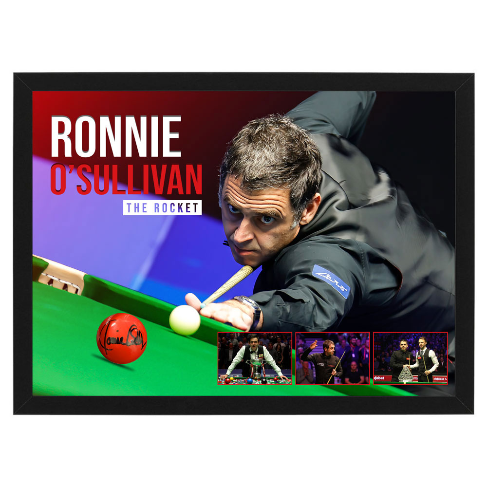 Snooker – Ronnie O’Sullivan Signed & Framed Snooker B...