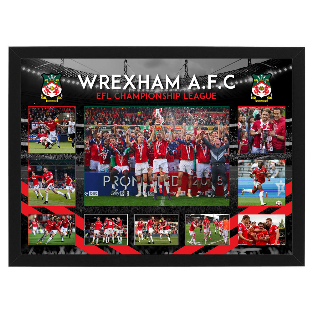 Soccer – Wrexham FC TEAM Framed Large Photo Collage