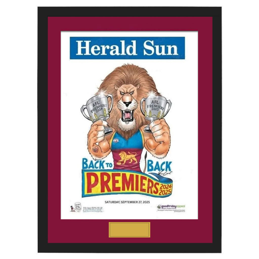Brisbane Lions – 2025 AFL Grand Final Premiership Mark Knight De...
